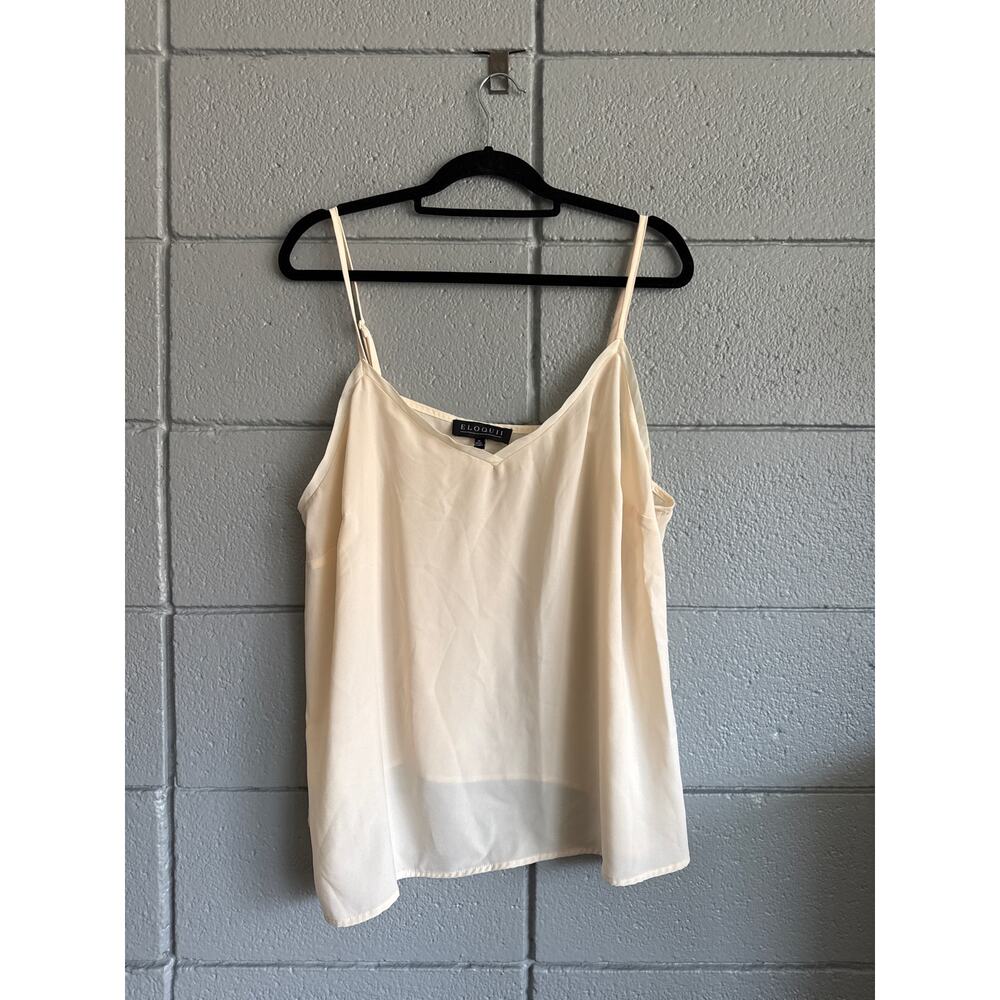 KATIENYC Eloquii Women's Plus Size V-Neck Cami size 18 in Cream